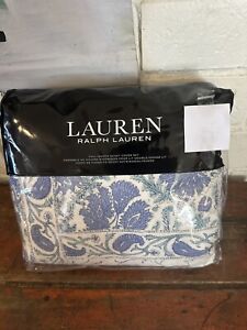 Ralph Lauren Duvet Shams Set Callen QUEEN Lavender Floral Green White NEW!