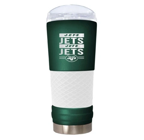 New York Jets "The Draft" 24oz. RALLY CRY Stainless Steel Travel Tumbler Cover