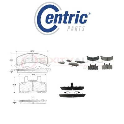 Centric Posi Quiet Disc Brake Pads w Shims for 1989-1998 Chevrolet K2500 ri — 第 1/4 张图片