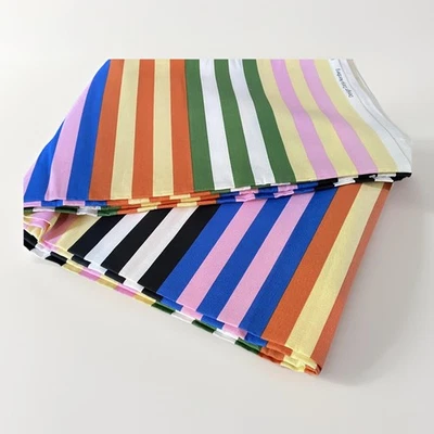 IKEA TRAGGKORVEL Pre-cut Fabric Multicolor Stripe 59 x 118 Darja Nordberg Modern - Image 1 of 4