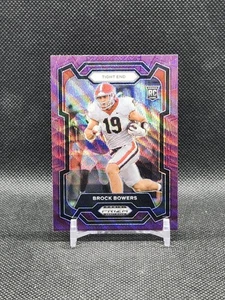 3182I 2024 Panini Prizm Draft Picks - Brock Bowers #107 Purple Wave Prizm (RC) - Bild 1 von 2