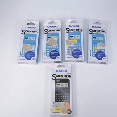 Casio Scientific Calculator Bundle 4xFX 83GT CW & 1x FX 991CW Never Used - Image 1 of 4