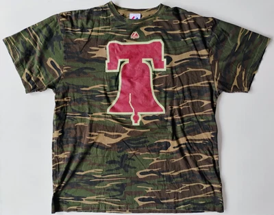 MAJESTIC PHILADELPHIA PHILLIES CLIFF LEE迷彩 T 恤男式 XL 码 — 第 1/4 张图片