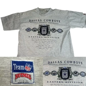Camisa De Colección Punto Único Nuez moscada Dallas Cowboys Grande Bordado Parche Defectos - Imagen 1 de 18