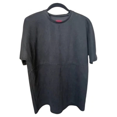 Killion Oversized Tee - Black Faux Suede - M - Image 1 of 4