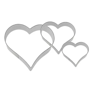 Ausstechformen Cuore Edelstahl 2/3/4 CM 3pz WESTMARK - Schneidegerät Mürbeteig - Bild 1 von 4