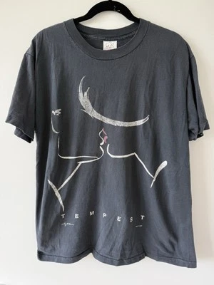 Camiseta retro vintage 1991 Ty Wilson Tempest Kiss Art - negra  Foto 1 de 4