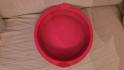 Tupperware Silikon Backform, Glatte Runde, rot - Bild 1 von 3