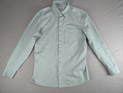 Lululemon Shirt Mens Small Green Long Sleeve Button Up Athletic Commission — 第 1/4 张图片