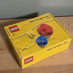 LEGO Wall Hanger Hook Set 4016 (Blue, Red, Yellow) with Box 2018