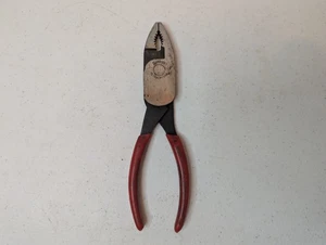 Vintage Red Handle Snap-on 8" High Leverage Combination Pliers HL138CP - USA - Bild 1 von 5