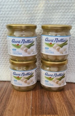 Lot Of 4 Aunt Nellie's Whole Holland- Style Onions 14oz Each