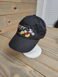 VINTAGE WALT DISNEY WORLD MICKEY UNLIMITED MICKEY MOUSE BASEBALL KAPPE für Erwachsene schwarz - Bild 1 von 6