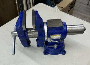 Central Forg 5" Open Bench Swivel Head & Base Combination Bench Vise W/Pipe Jaws - Picture 1 of 5