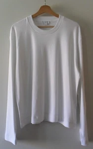 SUNSPEL - Long Sleeve Heavyweight Cotton T-Shirt White Size L = 42 - Picture 1 of 6