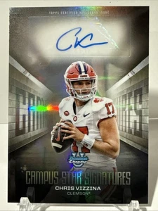 2025 Bowman Chrome U - Campus Star Signature AUTO #CSS-CV Chris Vizzina - Picture 1 of 2