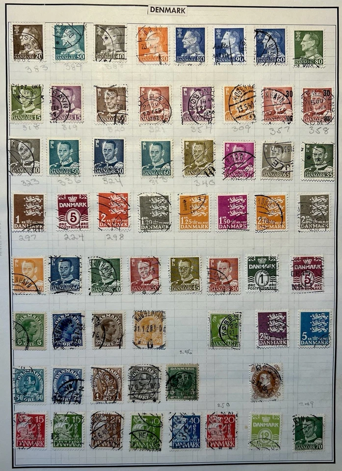 Dinamarca Lote Mezcla De Colección A Moderno Definitivos Bisagras En Papeles #DM-04 Foto 1 de 1