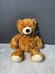 Ganz Peluche Orsacchiotto Marrone H13813 Naso Nero Plaid Fiocco 16" Peluche Lovey - Foto 1 di 5