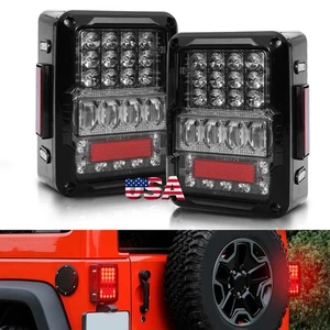 2x LED Tail Lights Stop Backup Running Lamp EMC For Jeep Wrangler JK JKU 2007-18 - Picture 1 of 15