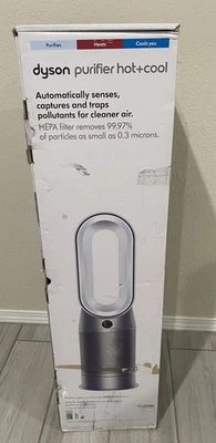 Purificador de aire inalámbrico caliente+frío Dyson usado en caja original, calentador y ventilador modelo 368960-01 Foto 1 de 3