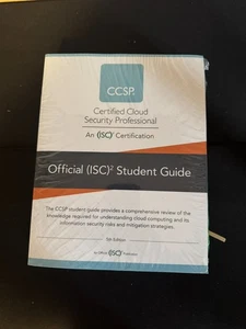 ISC2 Certified Cloud Security Professional, CCSP Student Guide 3rd Book - Imagen 1 de 1