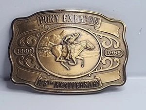 The Historic Providence mint: 125th Anniversary PONY EXPRESS BELT BUCKLE - Picture 1 of 6
