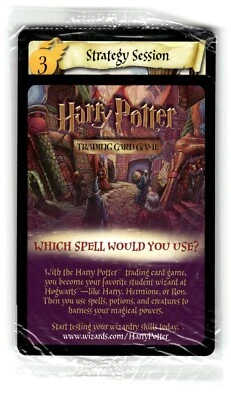 Harry Potter TCG Sorcerer’s Stone Movie Promo Card Strategy Session #49 Sealed - Image 1 of 4