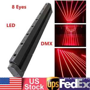 DJ laser Light 8 Eyes RedBeam Bar Moving Head Stage Lazer Lighting Disco Club - Picture 1 of 11