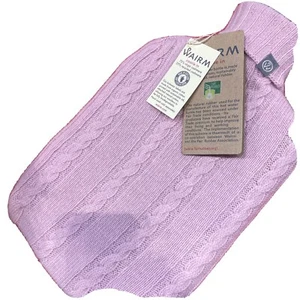Wairm 100% Cashmere Covered hot water bottle,- 75% Virgin 25% Recycled Cashmere - Picture 1 of 5