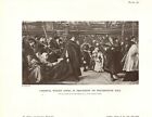 1920s half tone print -  cardinal wolsey in procession to westminster hall