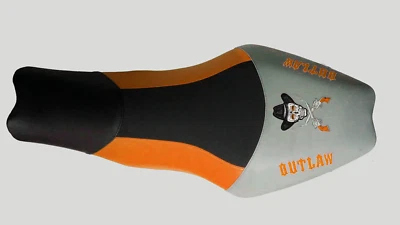 Polaris Outlaw 450 500 525 GRIPPER cubierta de asiento ATV 2006 hasta 2008 naranja Foto 1 de 2