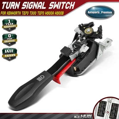 转向信号开关适用于 Kenworth T270 T300 T370 W900A W900B W900L W900L Aerocab — 第 1/4 张图片
