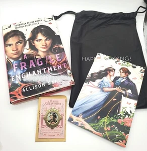 Allison Saft A Fragile Enchantment Hardcover Digitally Signed Brooch Fairyloot - Picture 1 of 11