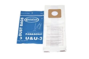 Panasonic generic vacuum Bags replaces type U & U-3 Upright, 1pk of 3 bags - Picture 1 of 2
