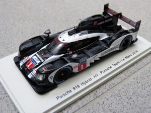 Porsche 919 Hybrid #1 WEC 24h LeMans 2016 Webber Bernhard Spark Modellauto 1:43 - Bild 1 von 5