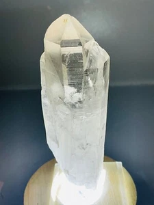 Quartz Crystal Lemurian Quartz Lemurian Seed Crystal 540g LED USB Light Base - Picture 1 of 13