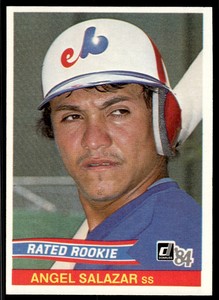 1984 Donruss Angel Salazar Rookie Montreal Expos #33
