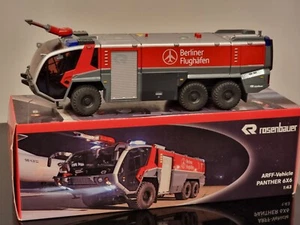 Wiking ROSENBAUER FLF PANTHER 6x6 Fire Truck Berliner Flughafen Feuerwehr 1/43 - Picture 1 of 9