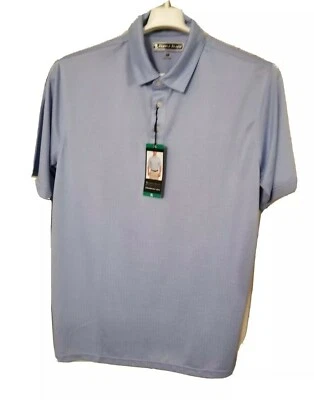 NEW PEBBLE BEACH Mens X-Large Dry-Luxe Polo shirt Regatta (Lt Blue) - Image 1 of 4