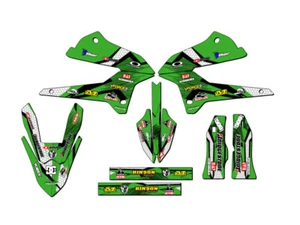 2008-2020 KLX 250 PODIUM Green Senge Graphics Kit Compatible with Kawasaki - Picture 1 of 10