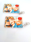 Post Office Phonecard Keyring upcycled, lobster clasp split ring