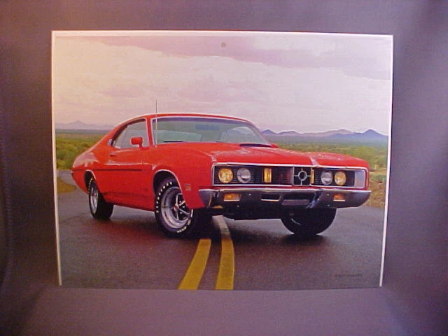 Mercury Cyclone Spoiler 429 1970 calendario arte a todo color con tablero de respaldo--nuevo '70 Foto 1 de 1