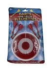 Classic Kids Darts Game, Red And White - Includes 4 Darts,  Ages 6+ - Brand New
