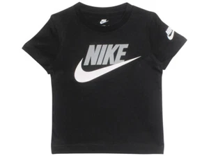 Nike Little Boy's T-Shirt Short Sleeve Futura Evergreen Black - Picture 1 of 10