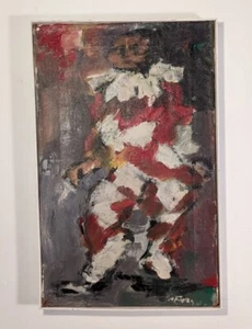 Gemälde Kunstwerk Modern Art, Tonio FRASON "Der Clown" Abstrakte Kunst, Signiert - Bild 1 von 11