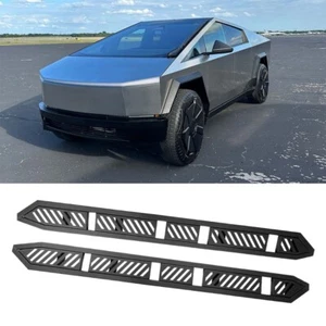 2Pcs Fits for Tesla Cybertruck 2024 2025 Running Board Side Step Pedal Nerf Bar - Picture 1 of 9