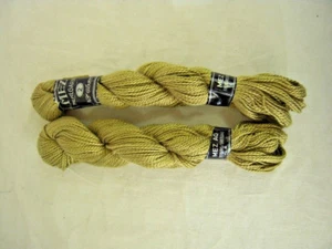 MEZ AG Freiburg / Breisgau Perlgarn - 50 g - color# 854 greenish gold - 2 skeins - Picture 1 of 6
