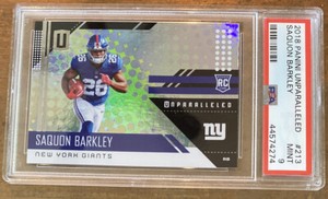 2018 Panini Unparalleled Saquon Barkley RC #213 PSA 9 🔥📈🔥
