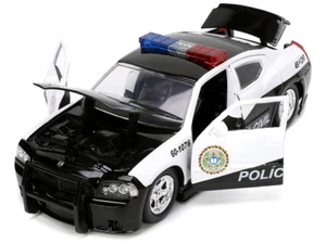 Caricabatteria Dodge 1/24 Jada Fast & Furious 2006 polizia civile BK bianco 33665 - Foto 1 di 3
