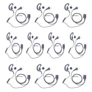 10 X G Shape PTT Overt Earpiece/ Headset Soft Ear Cup for Maximon 2 Pin Radio - Picture 1 of 4